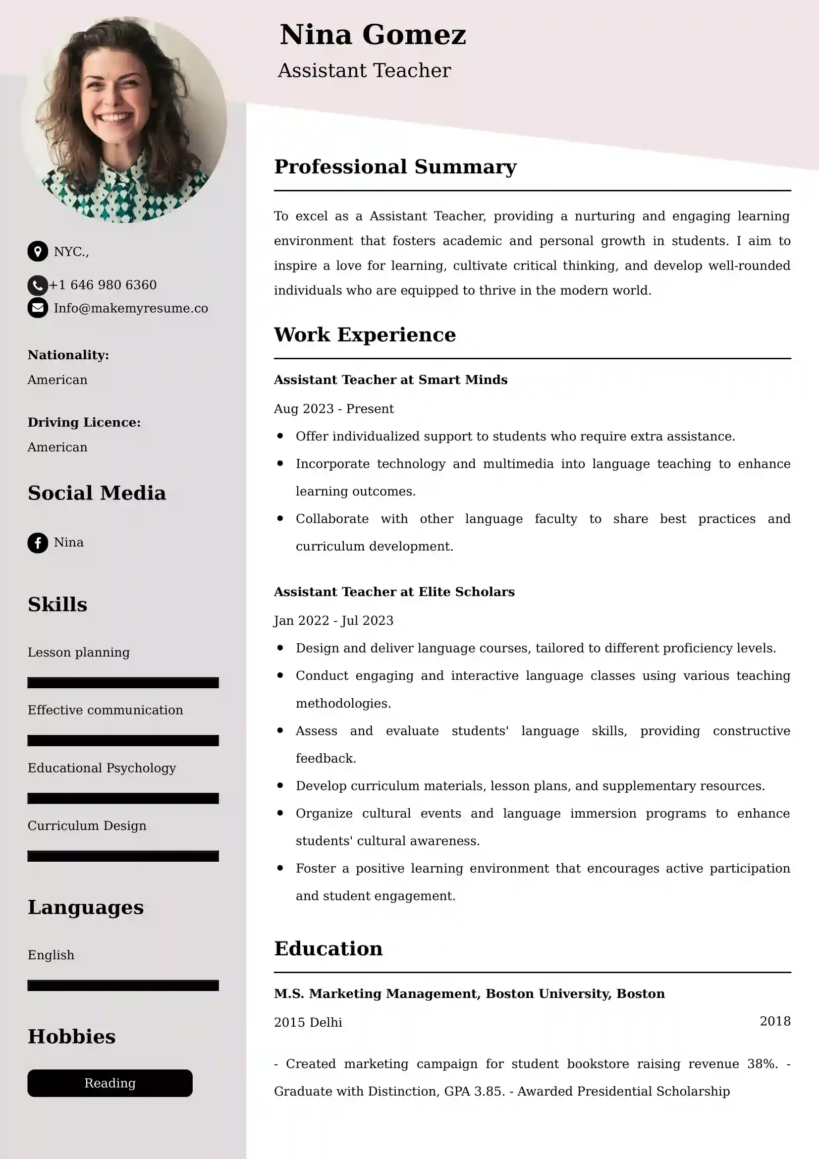 75+ Professional Teaching Resume Examples, Latest Format